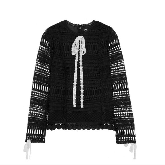 ALEXIS Orson paneled guipure Lace Top - Picture 1 of 10